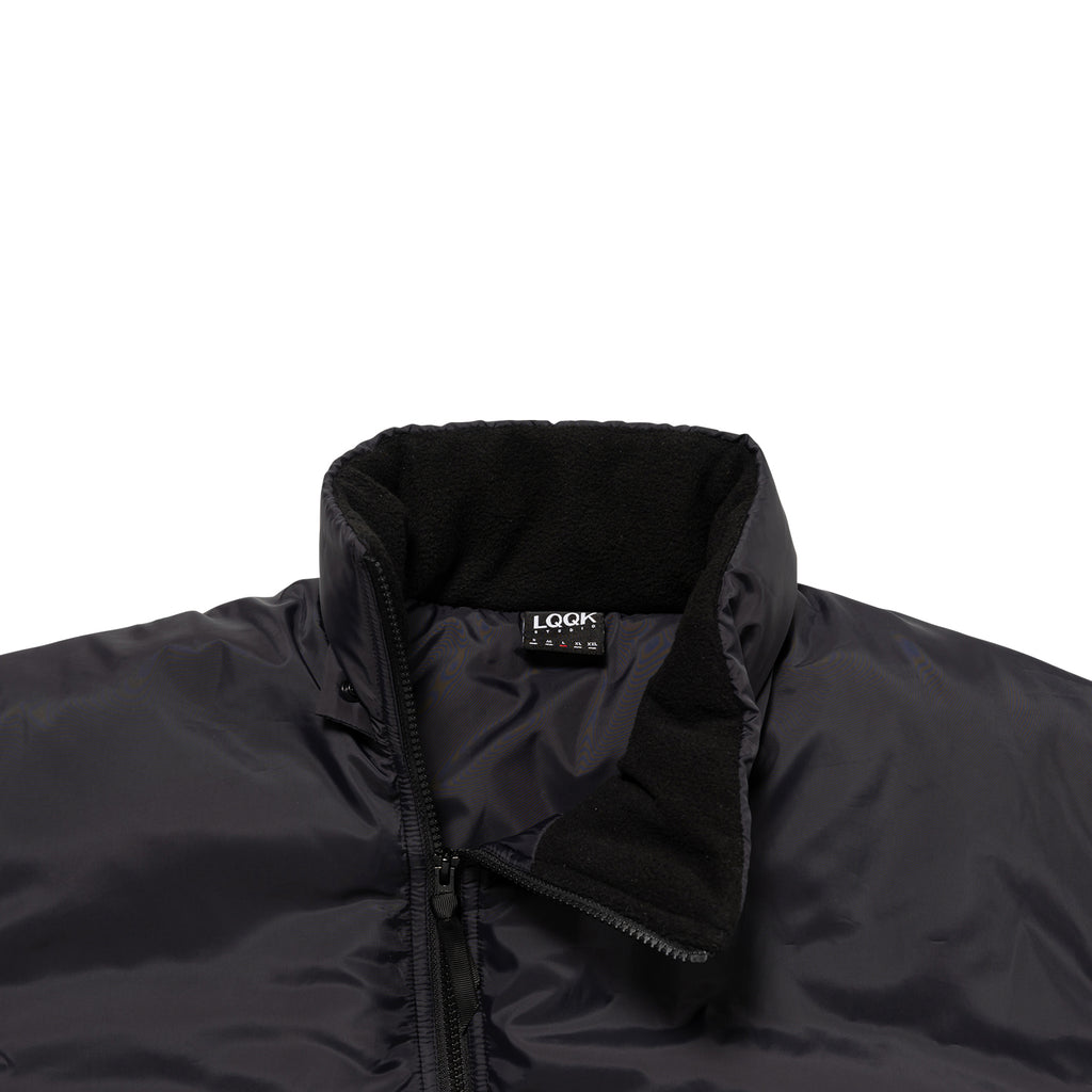 ASYMN PUFF JACKET - Black