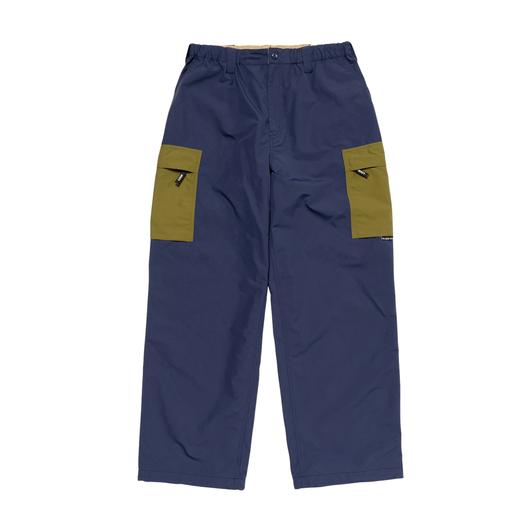 NYLON CARGO PANT - Navy/Green