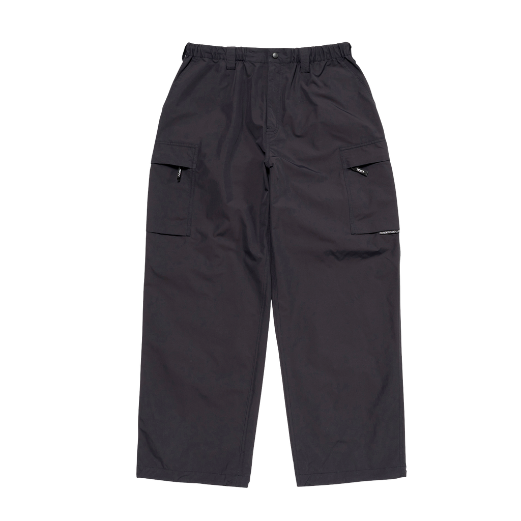 NYLON CARGO PANT - Black