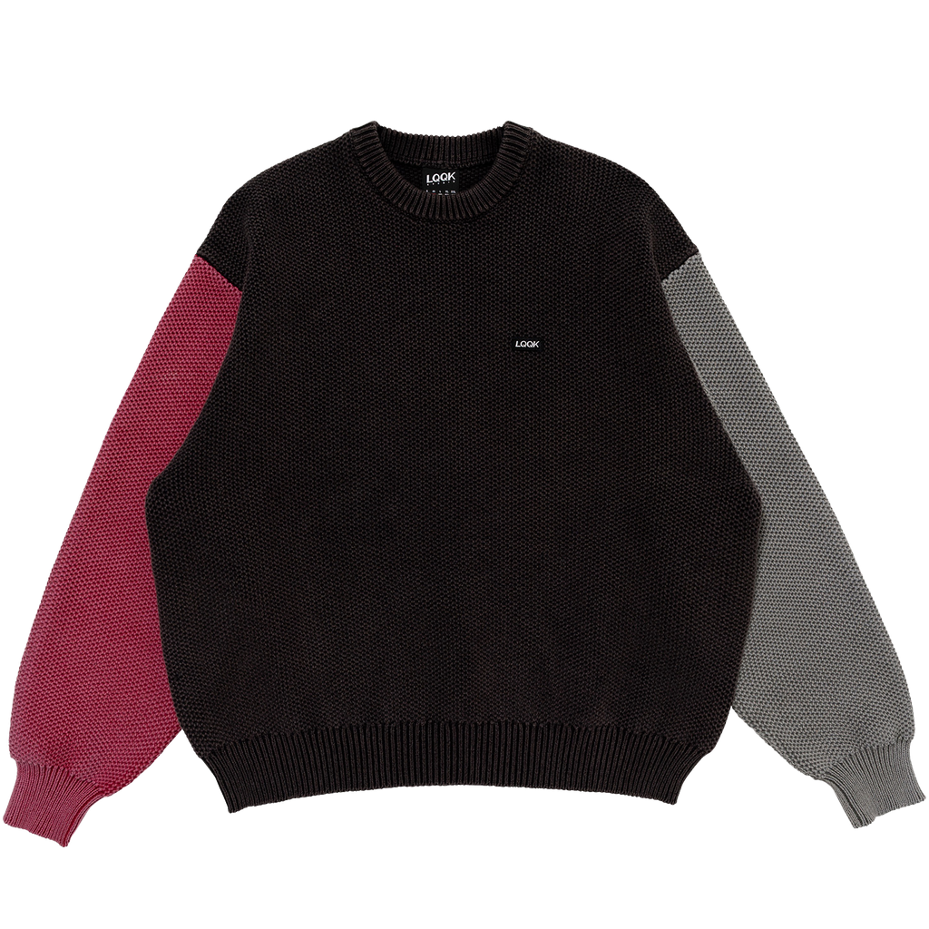 Waffle Knit Sweater - Multi Color