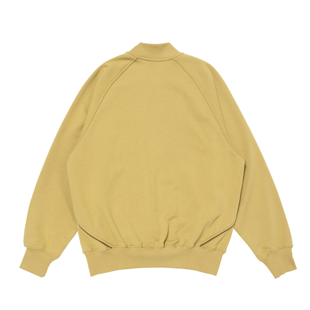 Team Fleece Zip-up Sweat / Pale Green and Olive