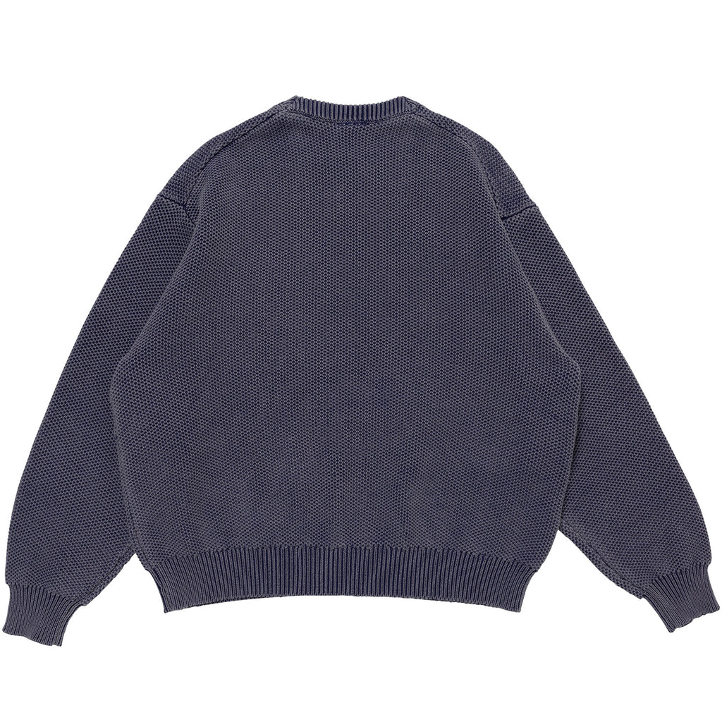 Waffle Knit Sweater - Faded Navy