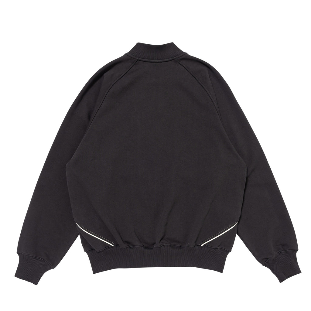 Team Fleece Zip-up Sweat / Black and Sage