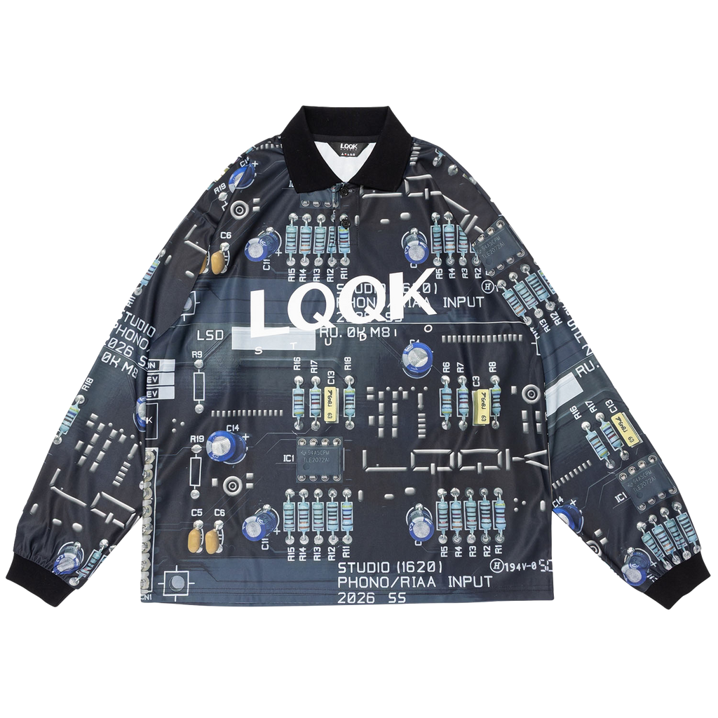 Circuit Board L/S Polo Jersey