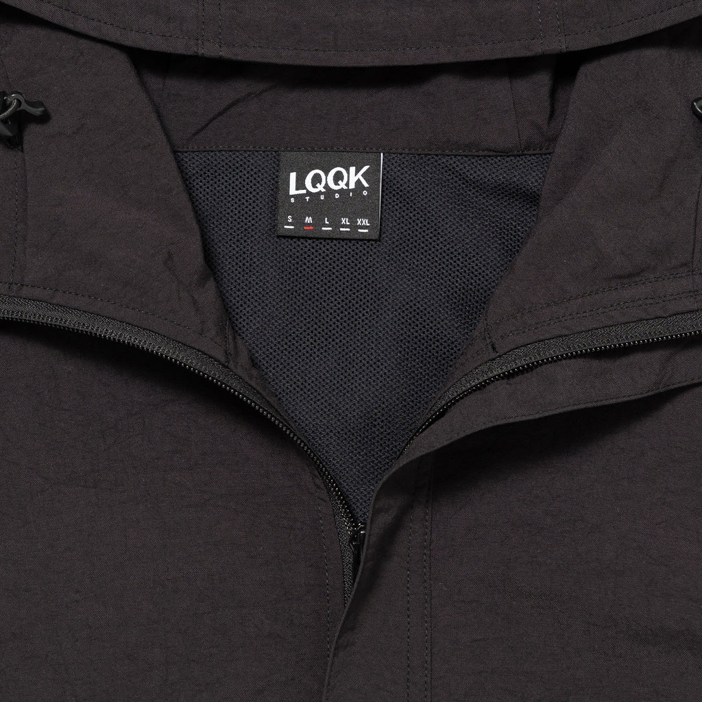 Fusion Short Sleeve Windbreaker - BLACK
