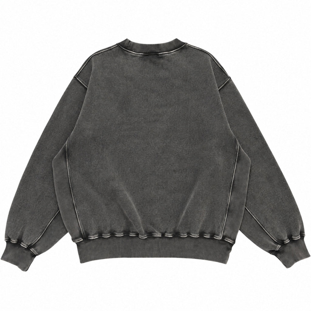 SPIRIT OF YOUTH Crewneck sweatshirt -Faded Black