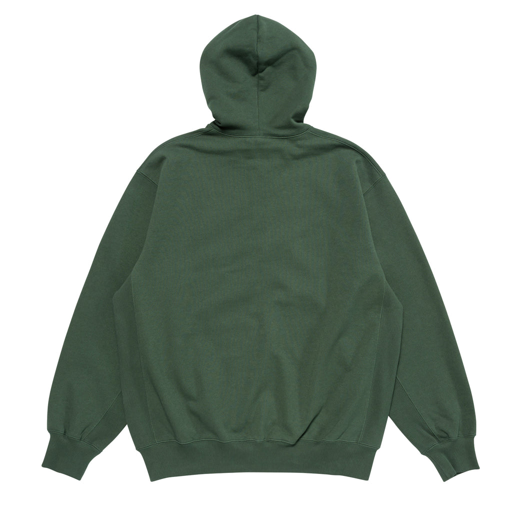 BRICK LOOP TERRY ZIP HOODIE - Green