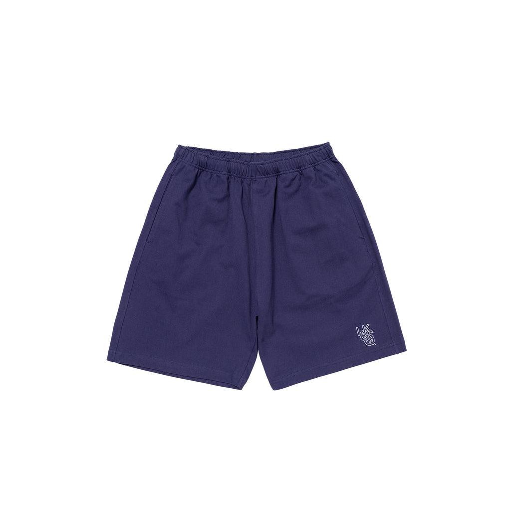 Rugby Weight Cotton Q-Ring logo shorts (Cobalt)