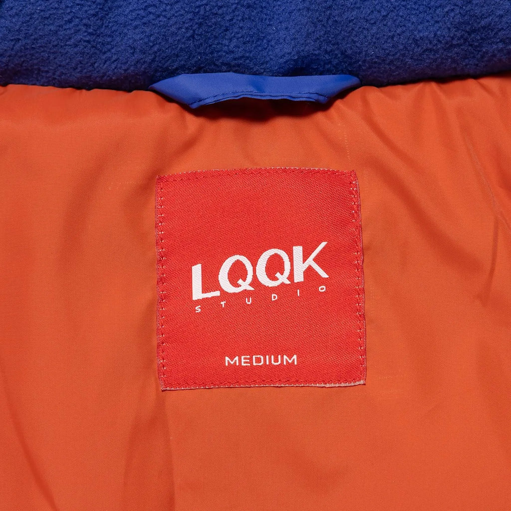 ASYMN PUFF JACKET - Blue/Red