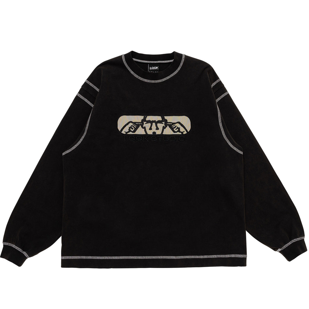 Noise Control Big Stitch Crew - Faded Black
