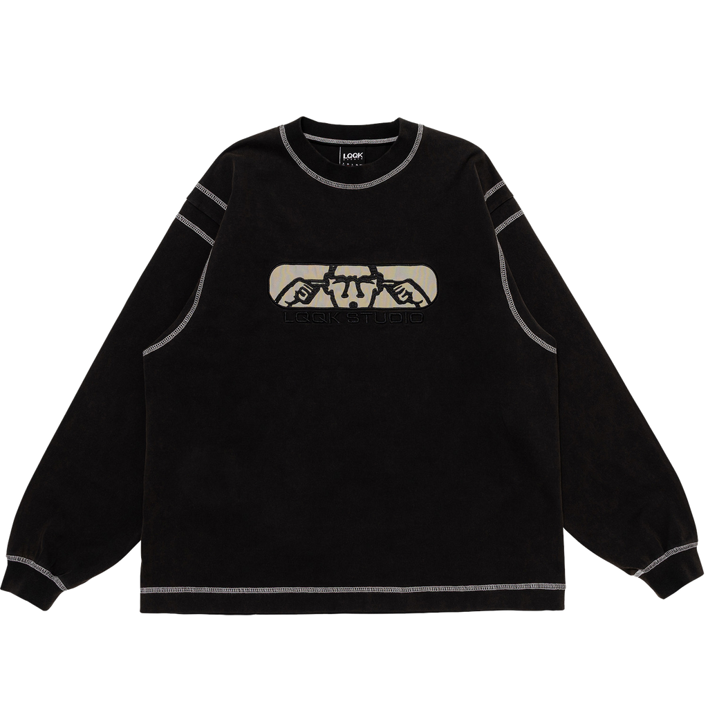 Noise Control Big Stitch Crew - Faded Black