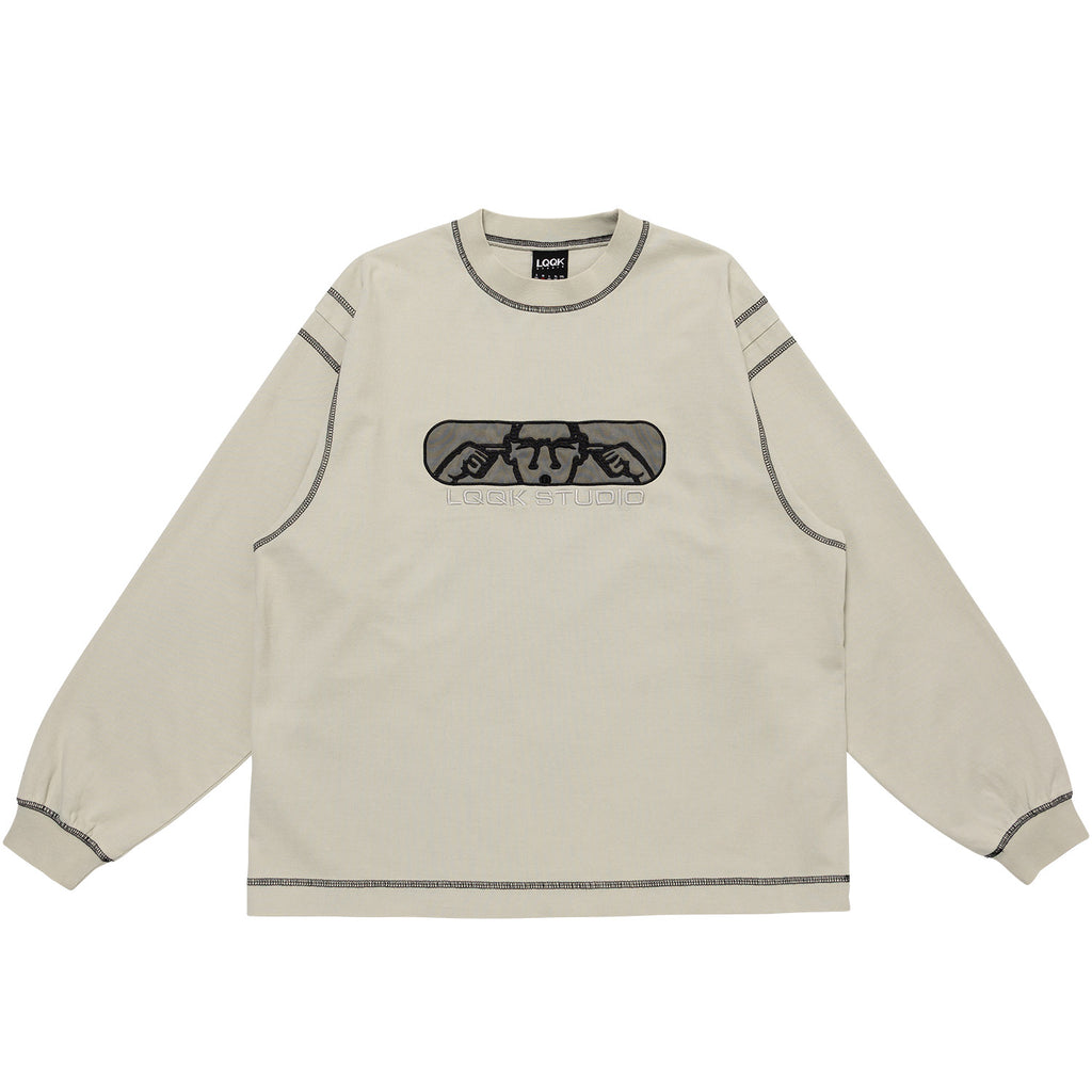 Noise Control Big Stitch Crew - Grey Moss