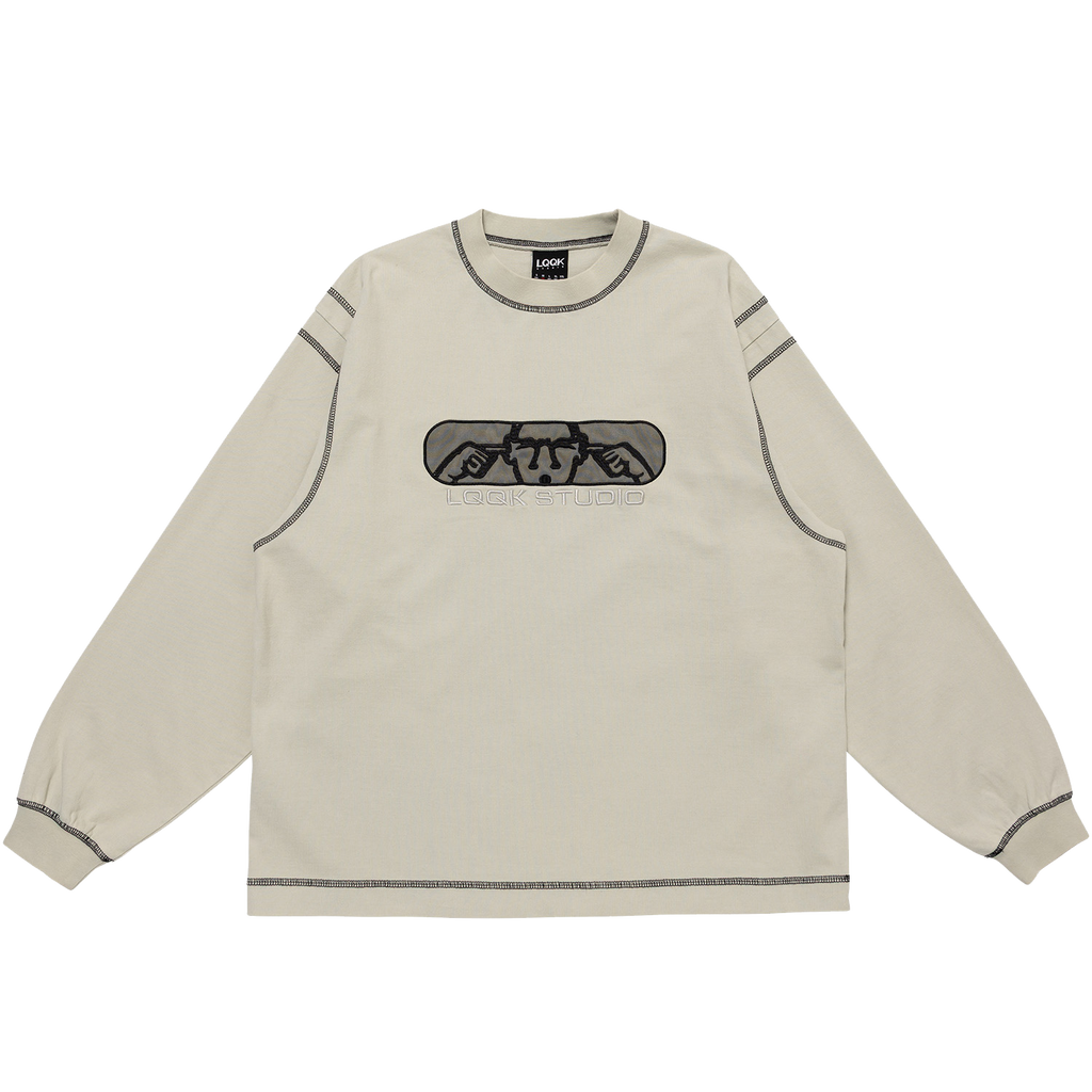 Noise Control Big Stitch Crew - Grey Moss