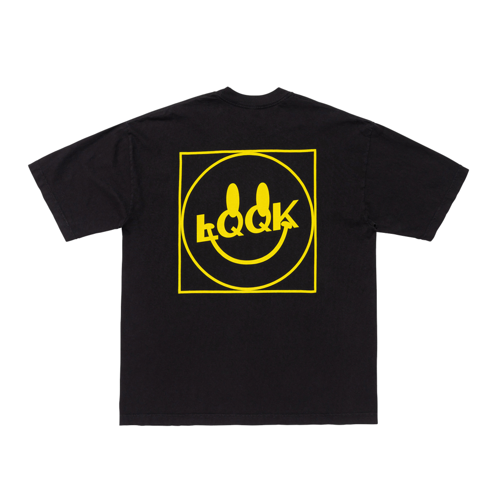 LQQK Smiley pocket BLACK