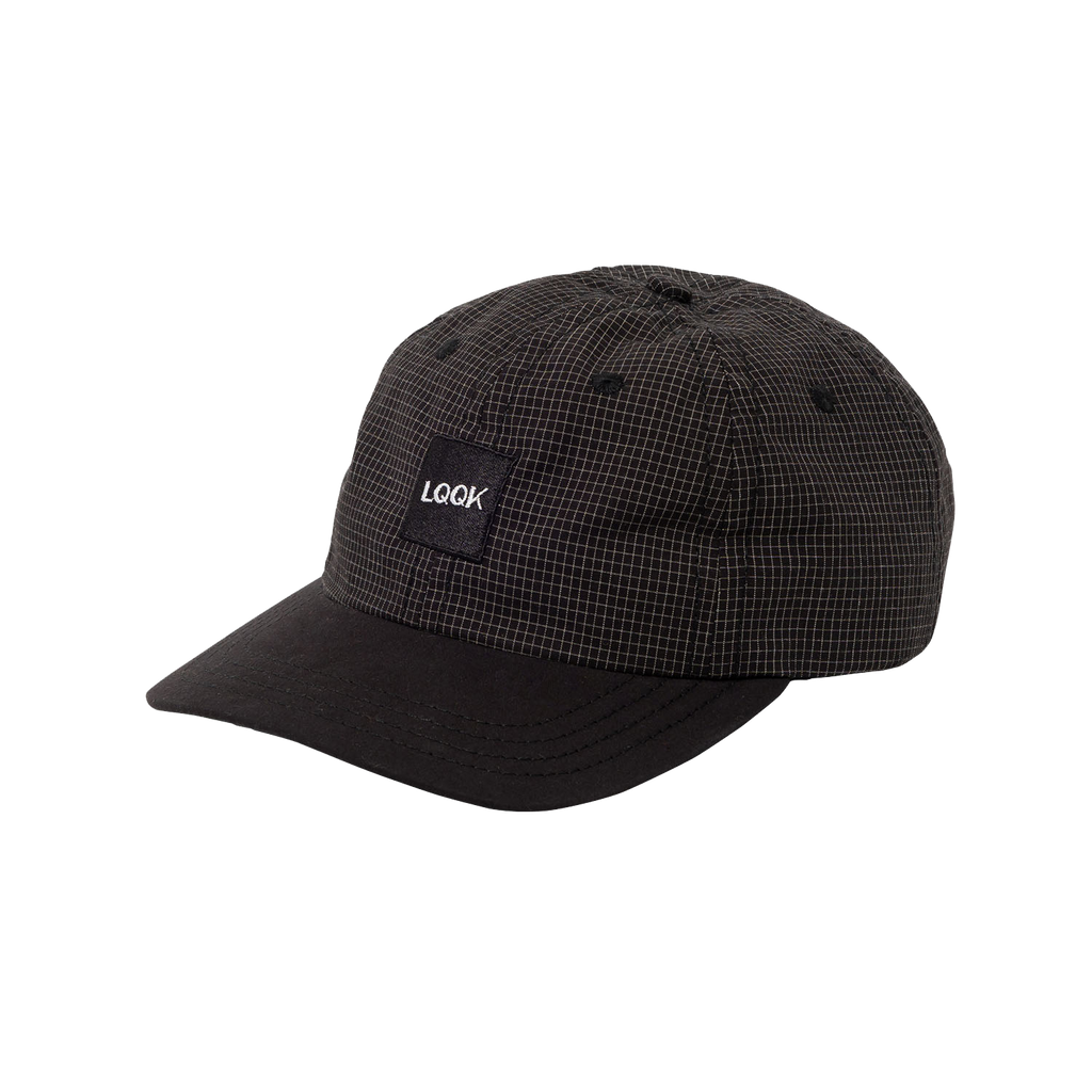 LQQK Logo Grid Cap - BLACK