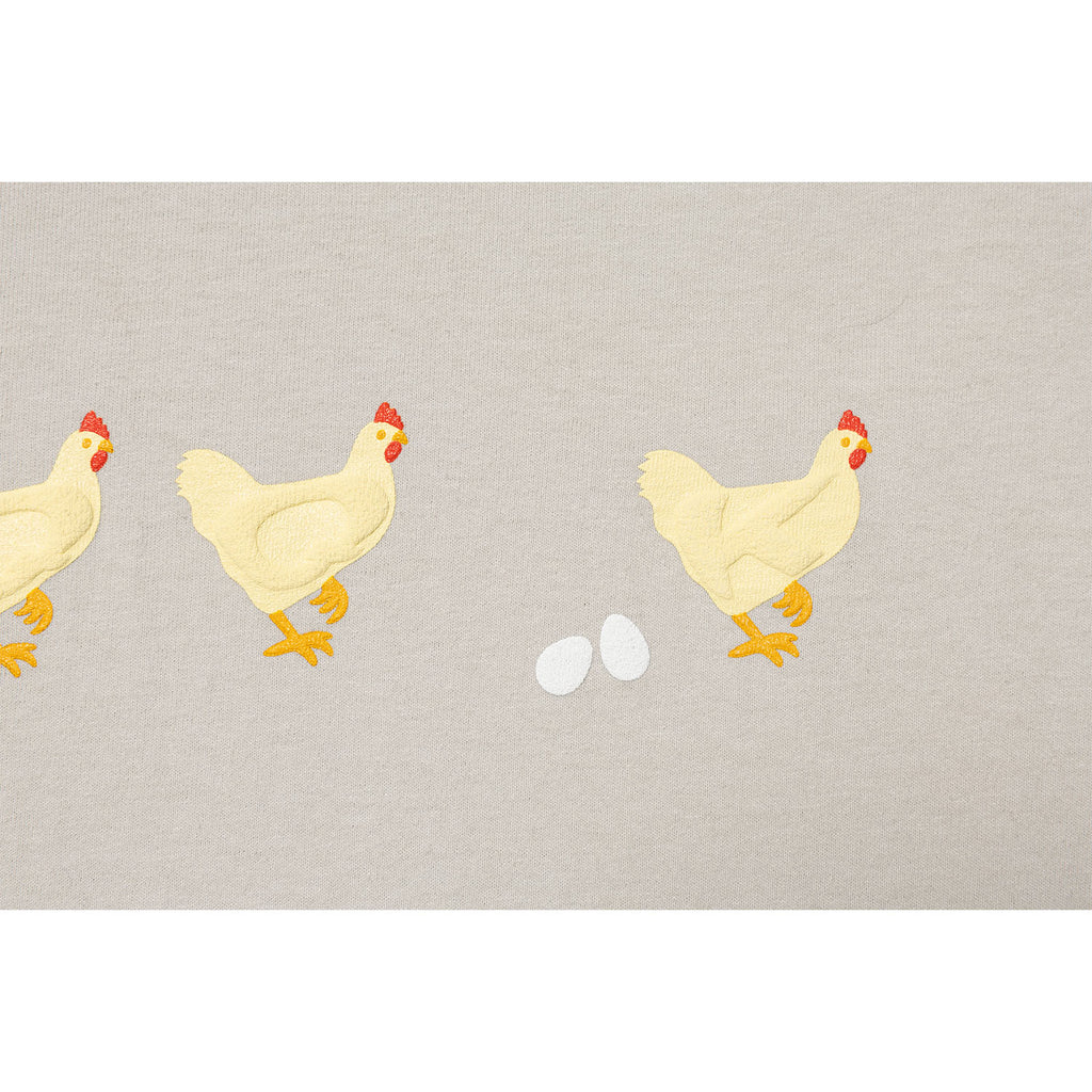 CHICKENS Tee - Stone Grey