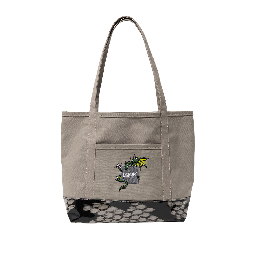 Cruel Barb Vinyl Bottom Dragon tote