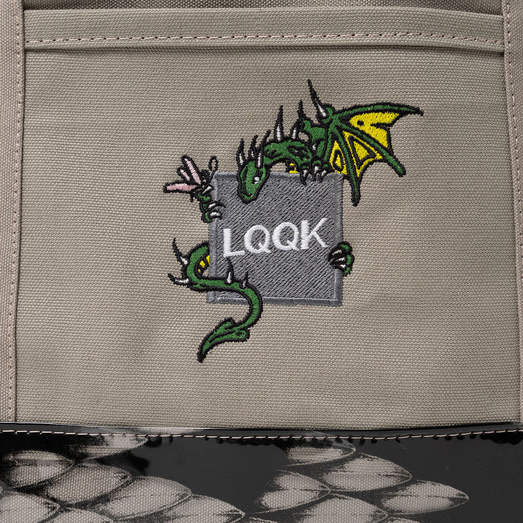 Cruel Barb Vinyl Bottom Dragon tote