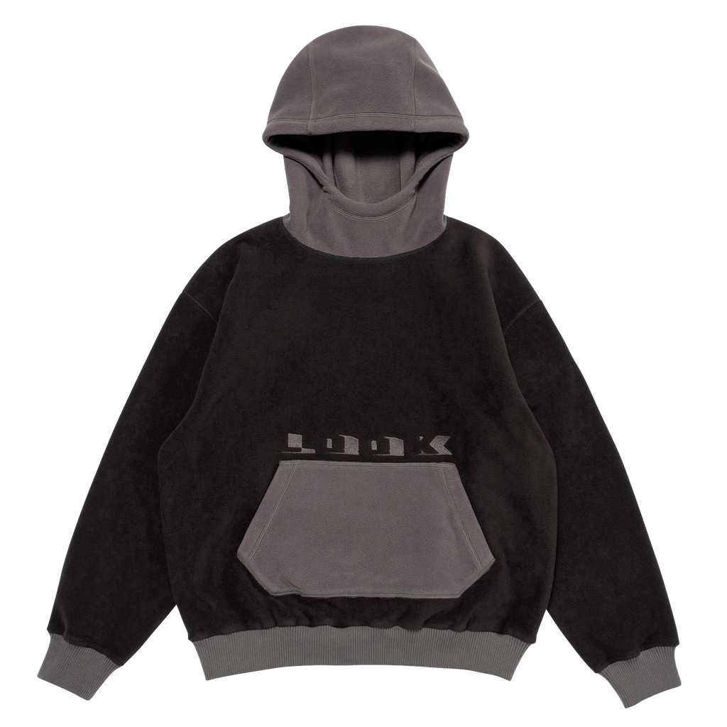 POLAR FLEECE HOODIE - Black