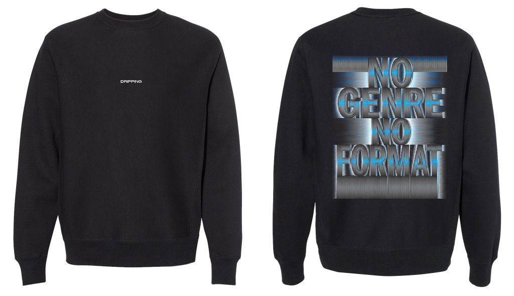 NO GENRE - CREWNECK - BLACK - DRIPPING 2026 presale