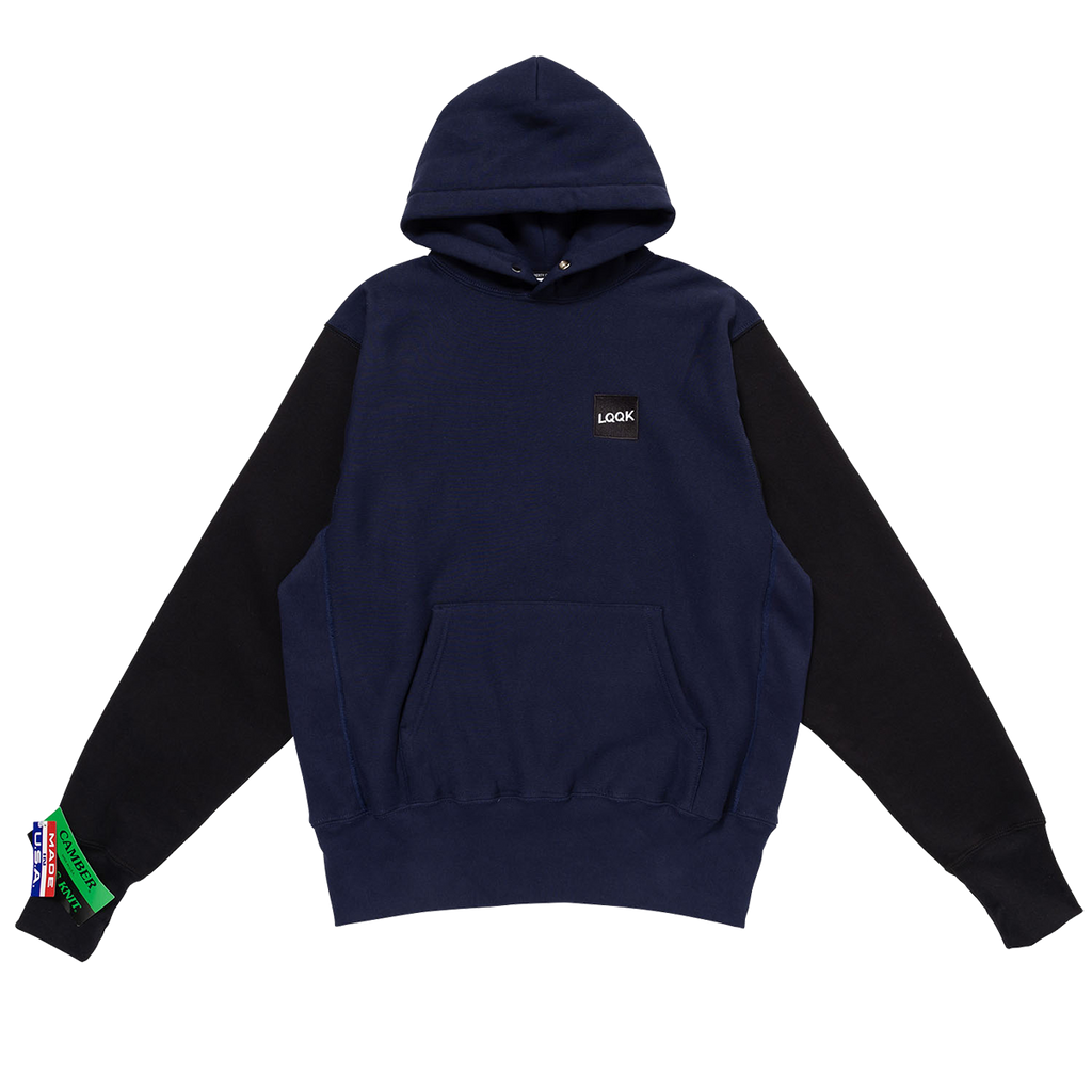 Signature Snap Hoodie COLOR-BLOCK (NAVY / BLACK)