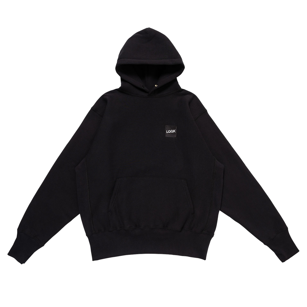 Signature Snap Hoodie BLACK