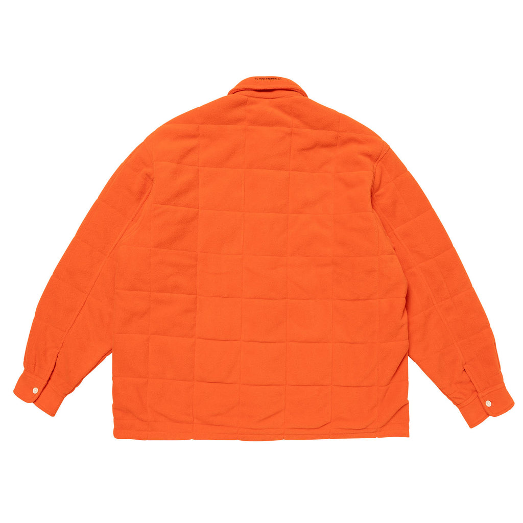 Quilted Button Down - ORANGE