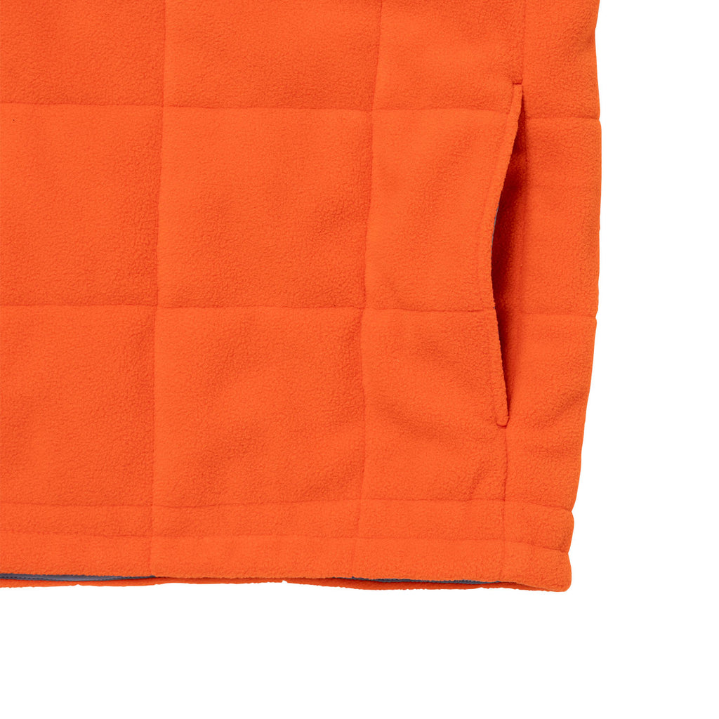 Quilted Button Down - ORANGE