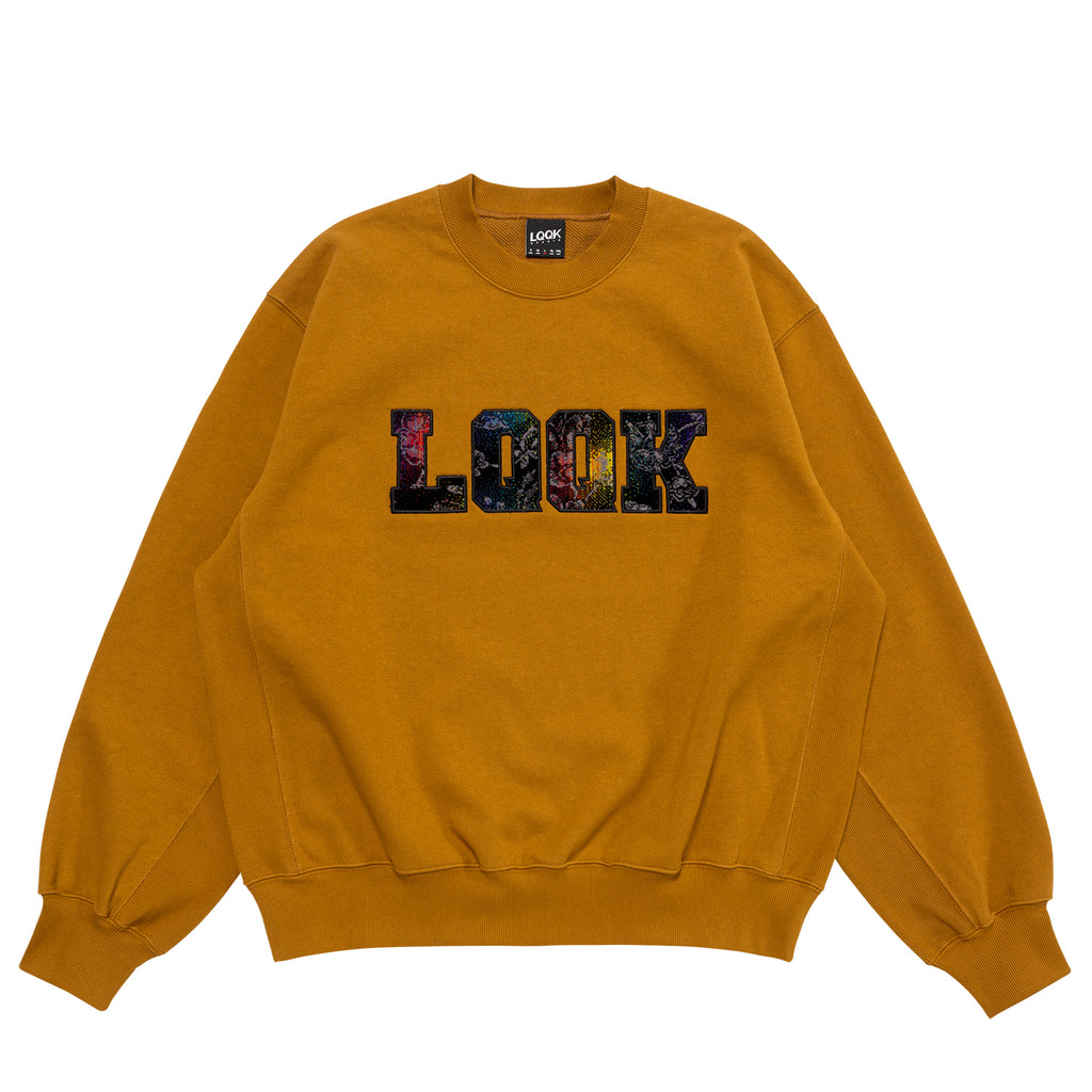BUS CLOTH APLIQUE CREWNECK - Brass