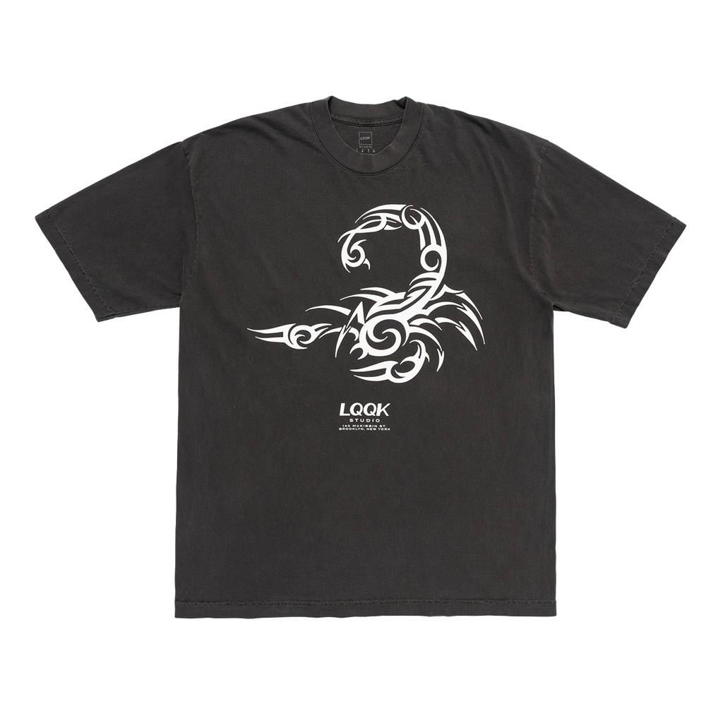 Tribal Scorpion T-Shirt (Washed Black)