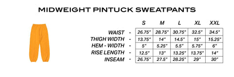 Pintuck Sweatpants (ORANGE)