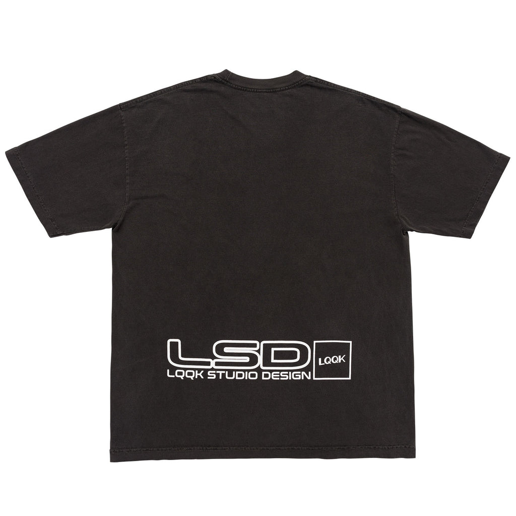 Party Receipt Tee - WASHED BLACK