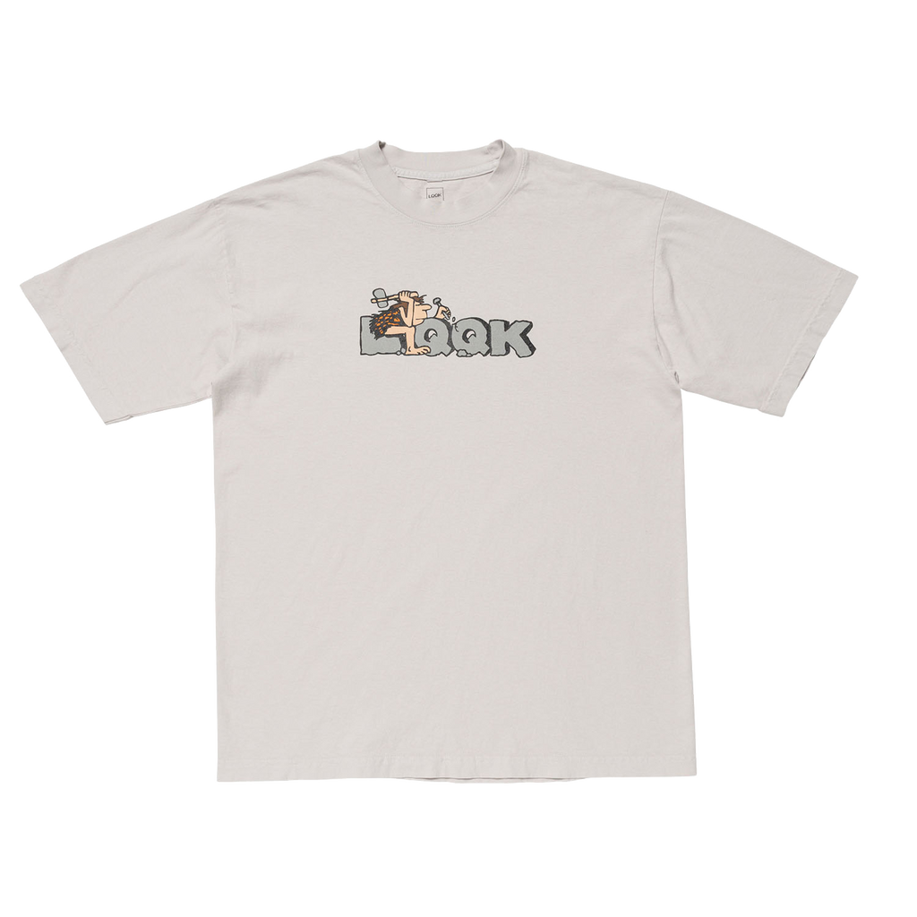 CAVEMAN TEE - Cement Grey