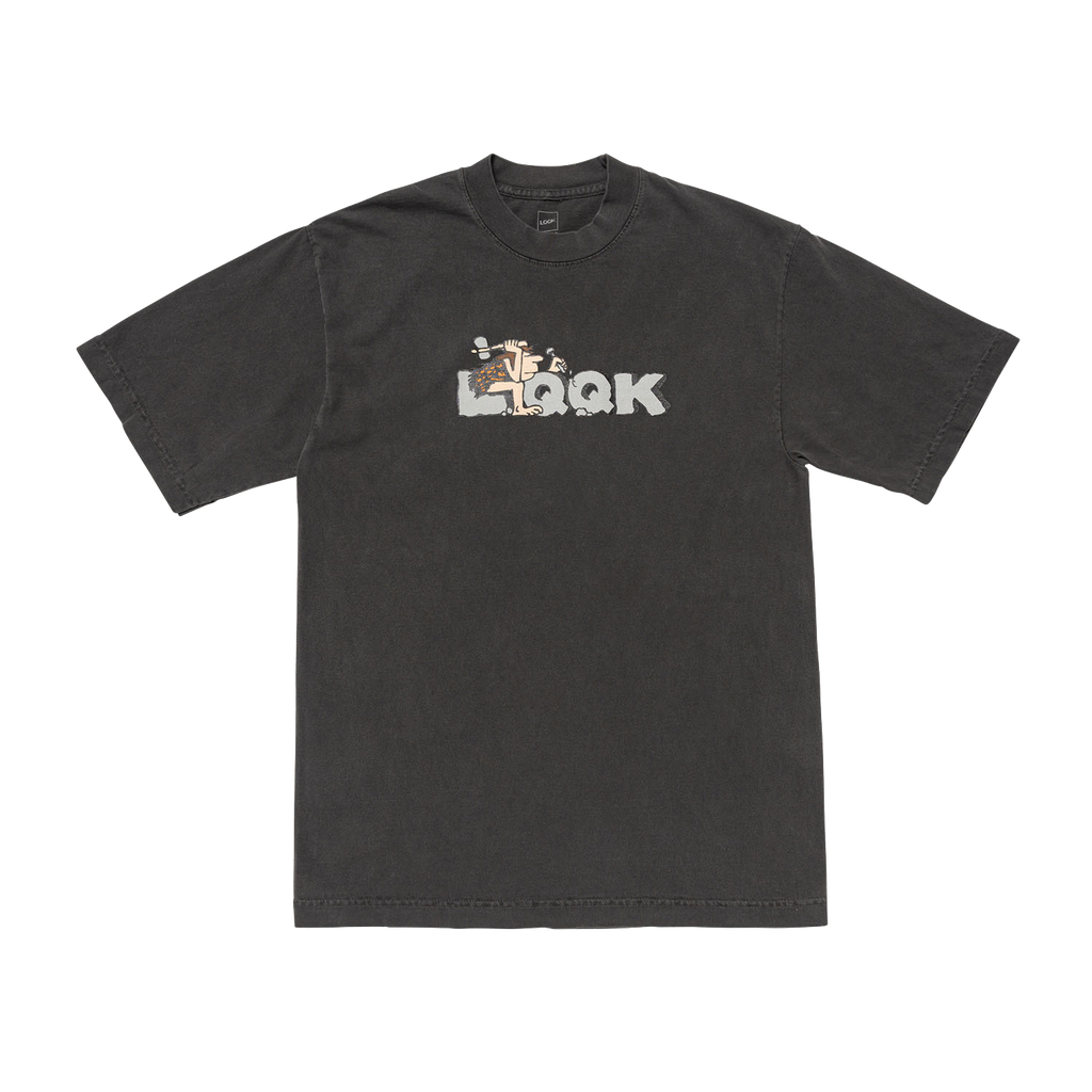 CAVEMAN TEE - Vintage Black
