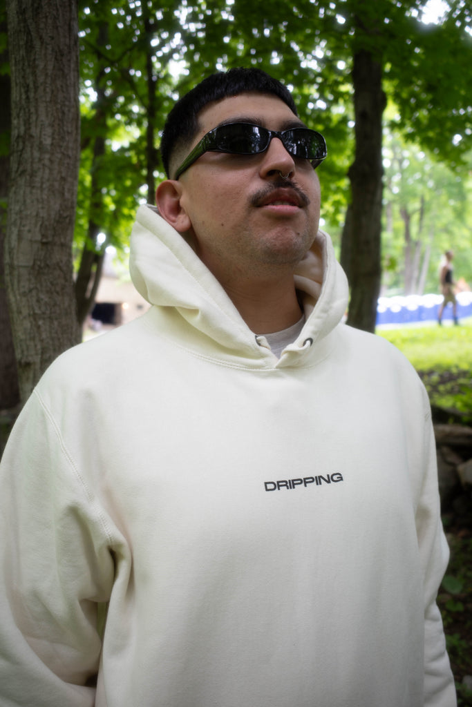 NO GENRE Hoodie CREAM - DRIPPING 2026 Presale