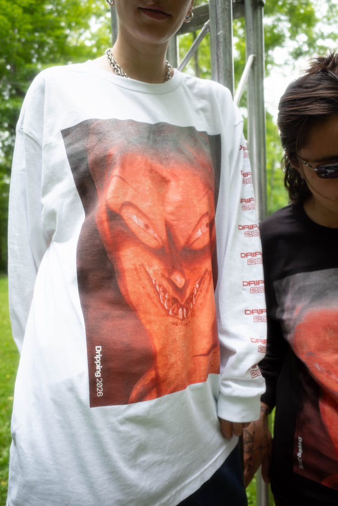 LONG SLEEVE -WHITE - DRIPPING 2026 Presale