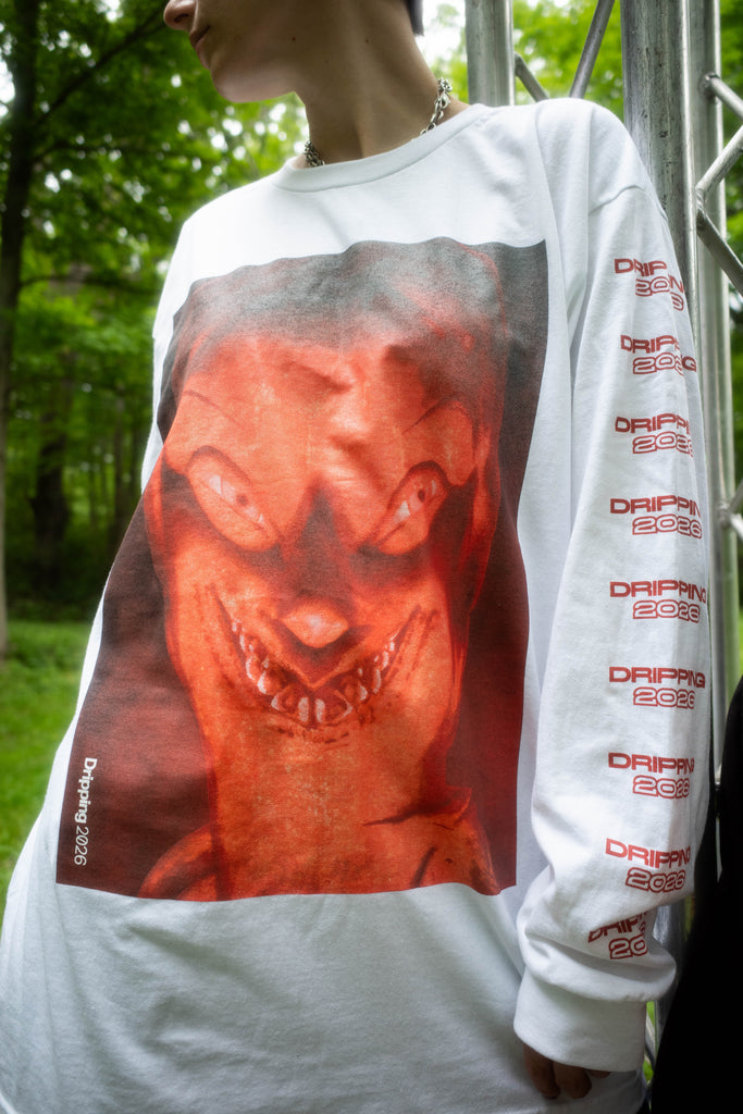 LONG SLEEVE -WHITE - DRIPPING 2026 Presale