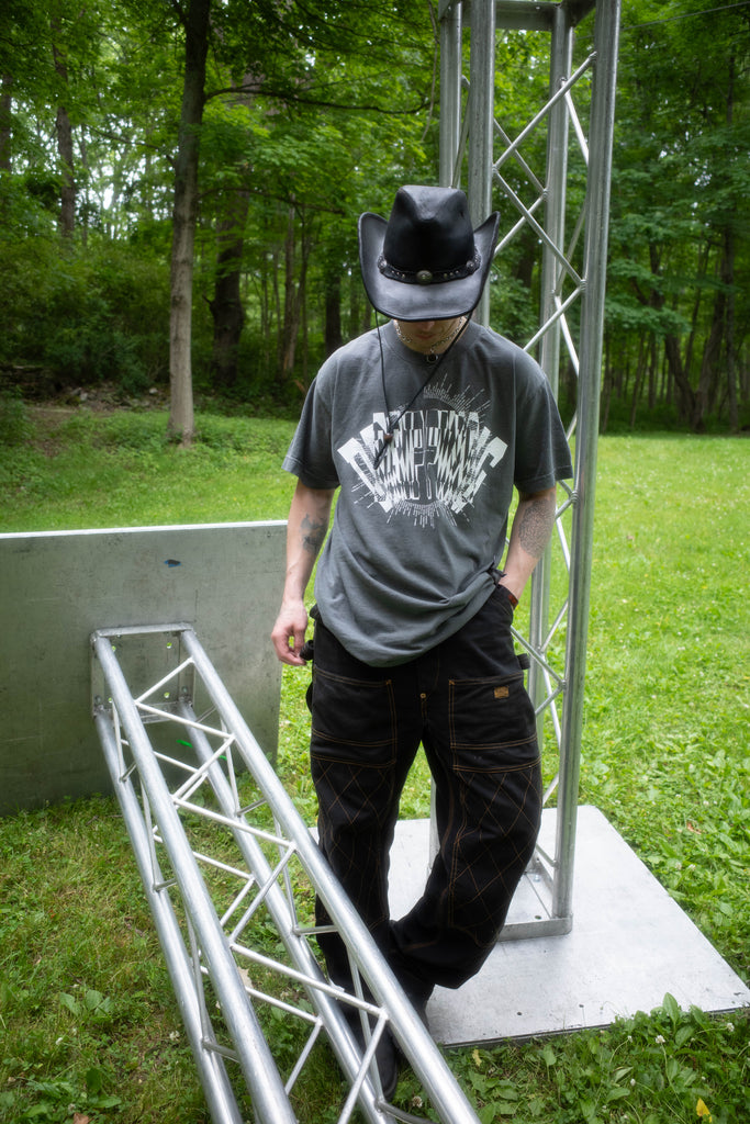 AROUND THE SUN T-shirt -FADED BALCK - DRIPPING 2026 Presale