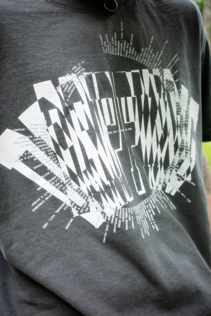 AROUND THE SUN T-shirt -FADED BALCK - DRIPPING 2026 Presale