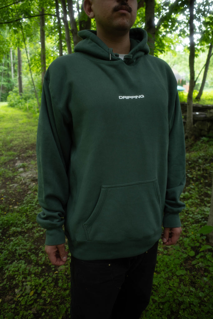 NO GENRE Hoodie GREEN - DRIPPING 2026 Presale