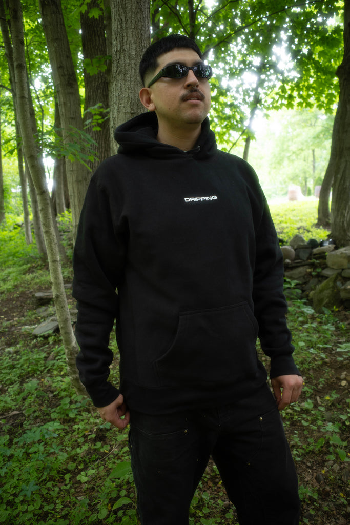 NO GENRE Hoodie BLACK - DRIPPING 2026 presale