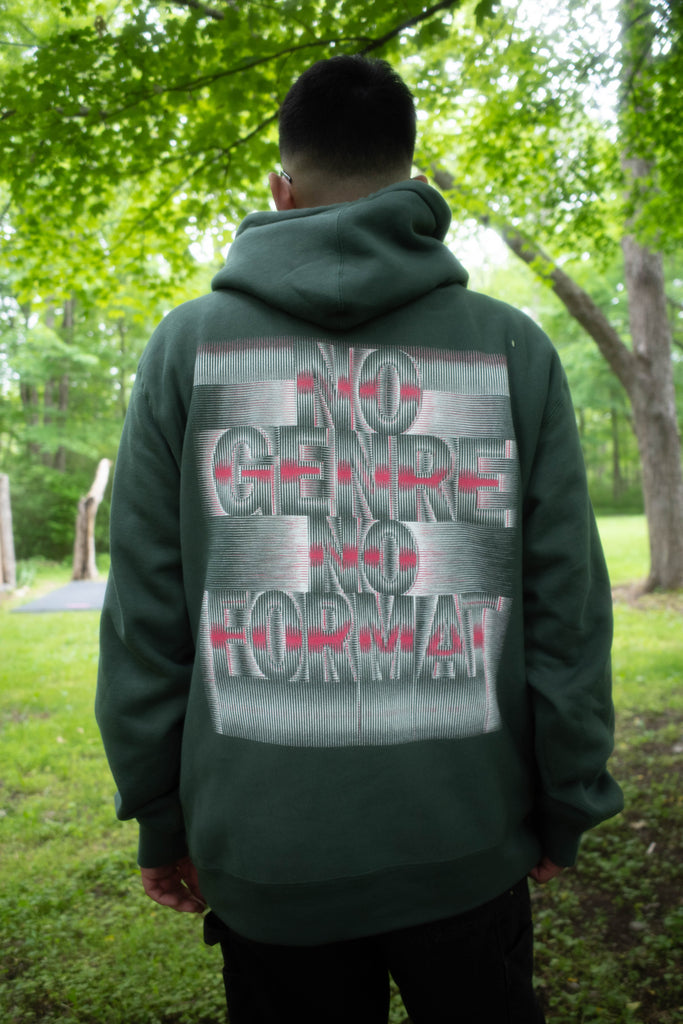 NO GENRE Hoodie GREEN - DRIPPING 2026 Presale